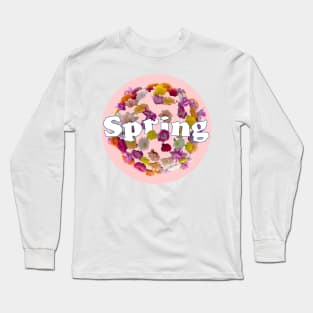 Blooming into Spring Fresh Pink Long Sleeve T-Shirt